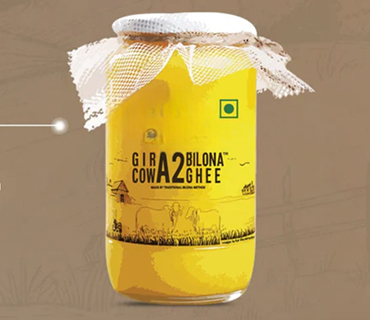 Gir Cow A2 Ghee Made From Curd - 1000 ML